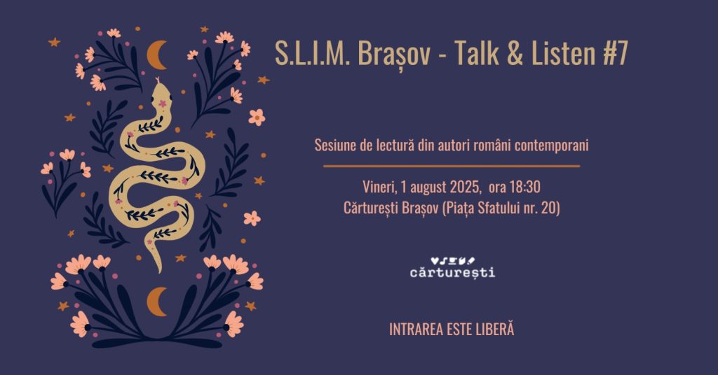 S.L.I.M. Brașov – Talk & Listen #7 @ Cărturești Brașov