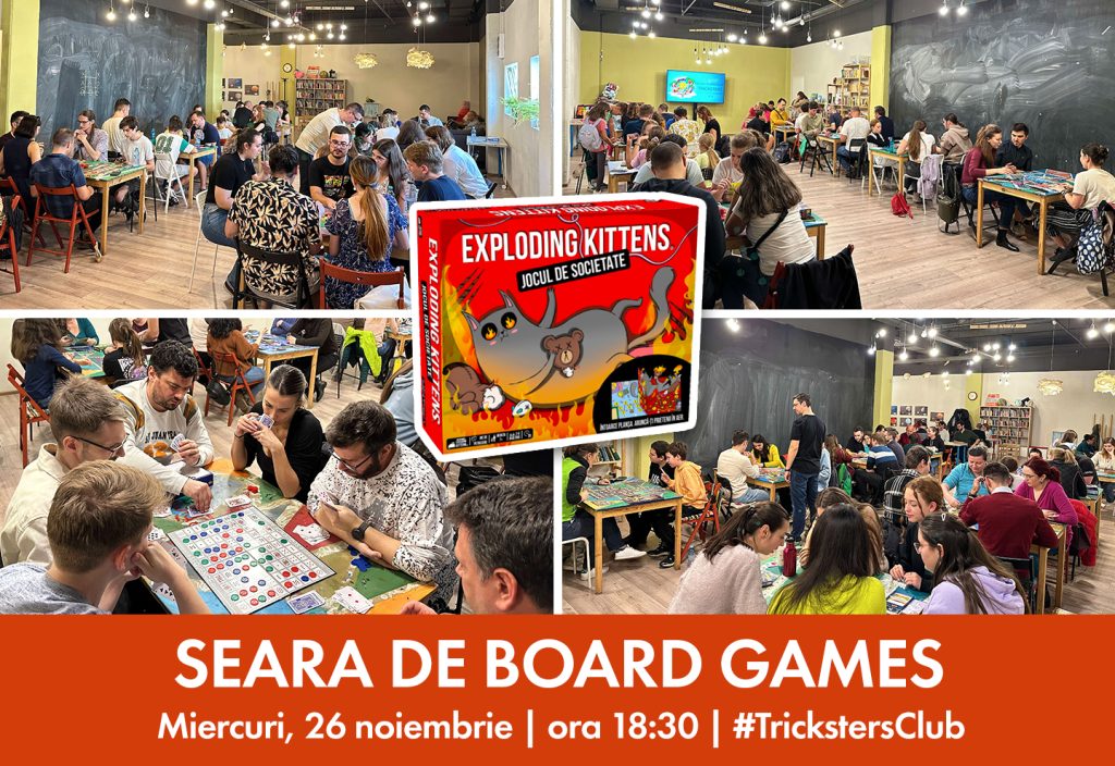 Seara de board games – Exploding Kittens – Jocul de societate @ Magnolia Brașov
