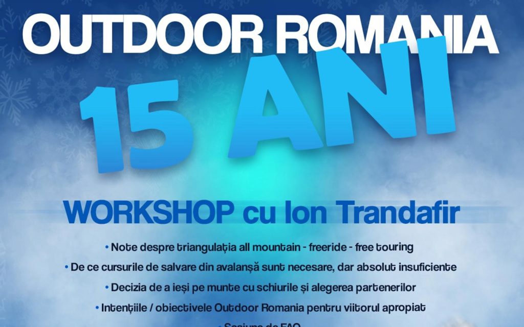 15 ani Outdoor Romania – workshop cu Ion Trandafir @ Tipografia