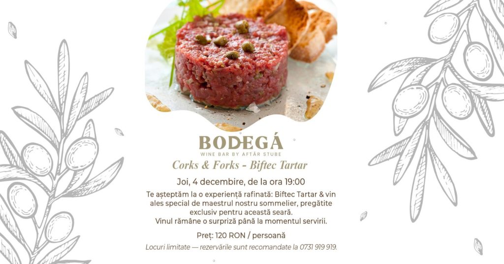 Corks & Forks – Biftec Tartar @ Aftăr Stube