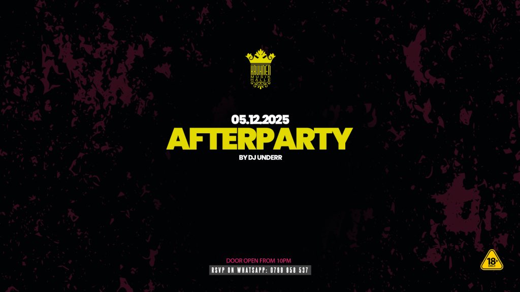AfterParty with DJ Underr @ Kruhnen Musik Halle