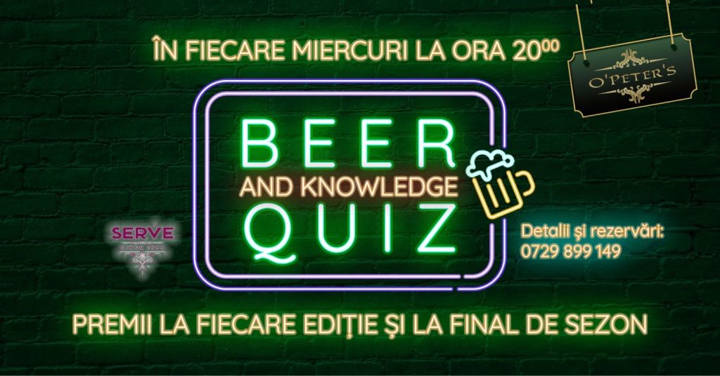 The Beer and Knowledge Pub Quiz @ O’Peter’s Irish Pub Brașov