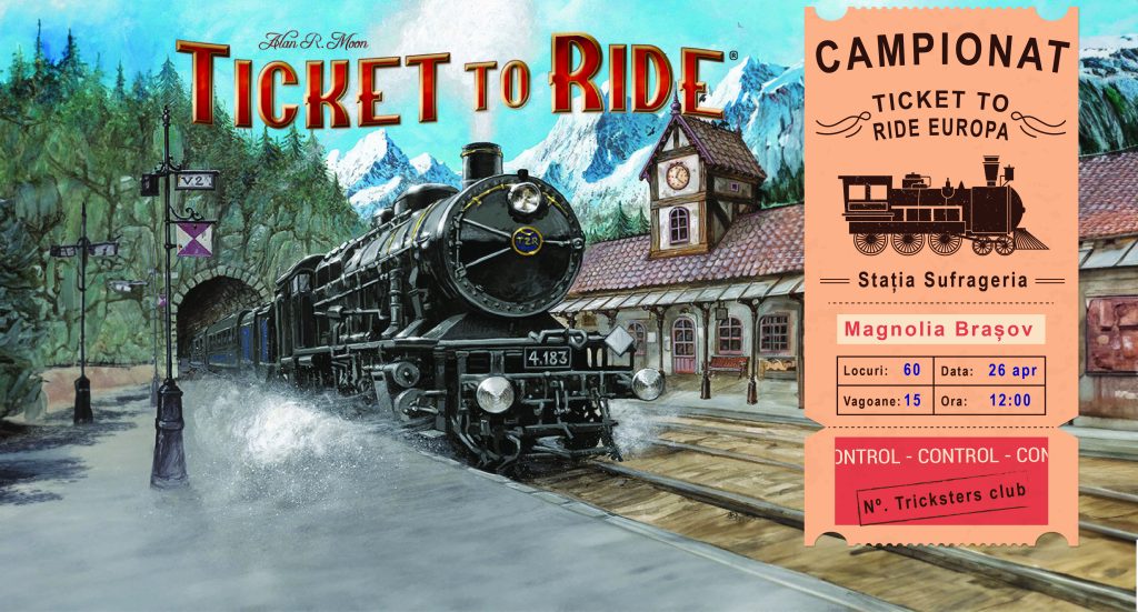 Campionat Ticket to Ride Europe @ Magnolia Brașov