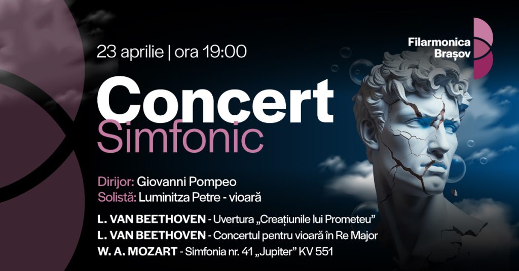 Concert Simfonic cu Giovanni Pompeo, Luminitza Petre și orchestra Filarmonicii @ Filarmonica Brașov