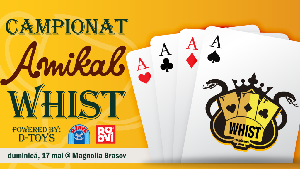Whist Românesc Amikal – o după-amiază de joc @ Magnolia Brașov