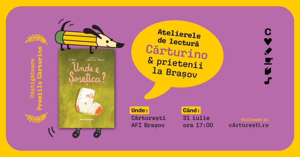 Atelierul de lectură „Cărturino & Prietenii” din AFI Brașov