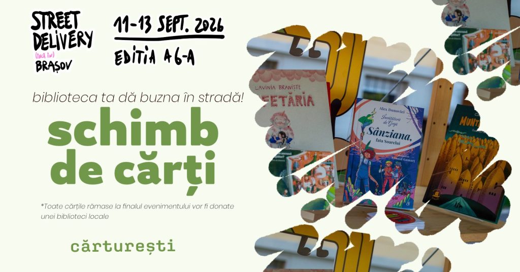 Schimb de cărți la Street Delivery Brașov – Lounge Cărturești
